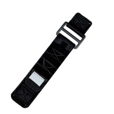 Ремінець для годинника Nylon Pro Black 22 мм