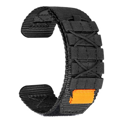Ремінець для годинника Nylon Tactic Black 22 мм