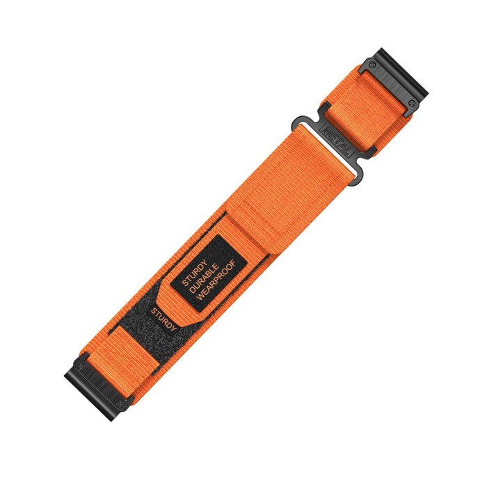 Ремінець для годинника Nylon for Garmin Orange 22 мм