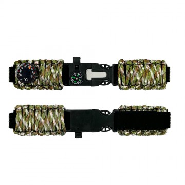 Ремінець паракордовий багатофункціональний Camo Green Ремінець паракордовий багатофункціональний Camo Green