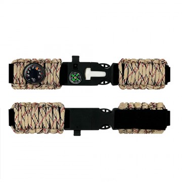 Ремінець паракордовий багатофункціональний Desert Camo Ремінець паракордовий багатофункціональний Desert Camo