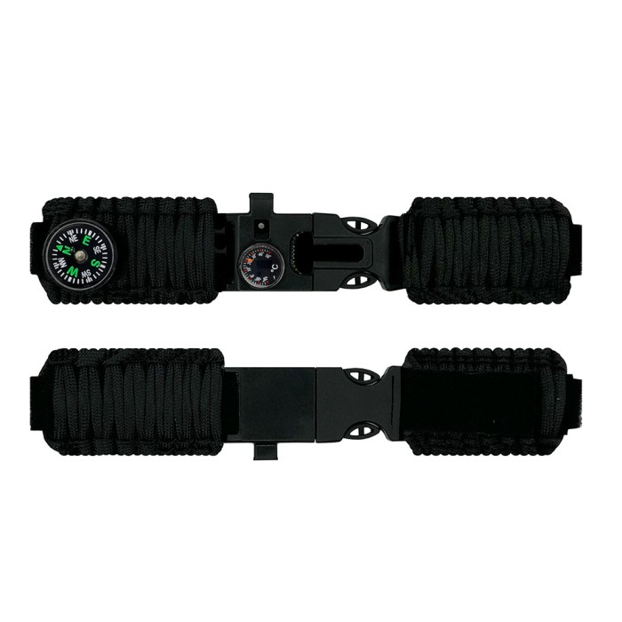Ремінець паракордовий багатофункціональний Black New