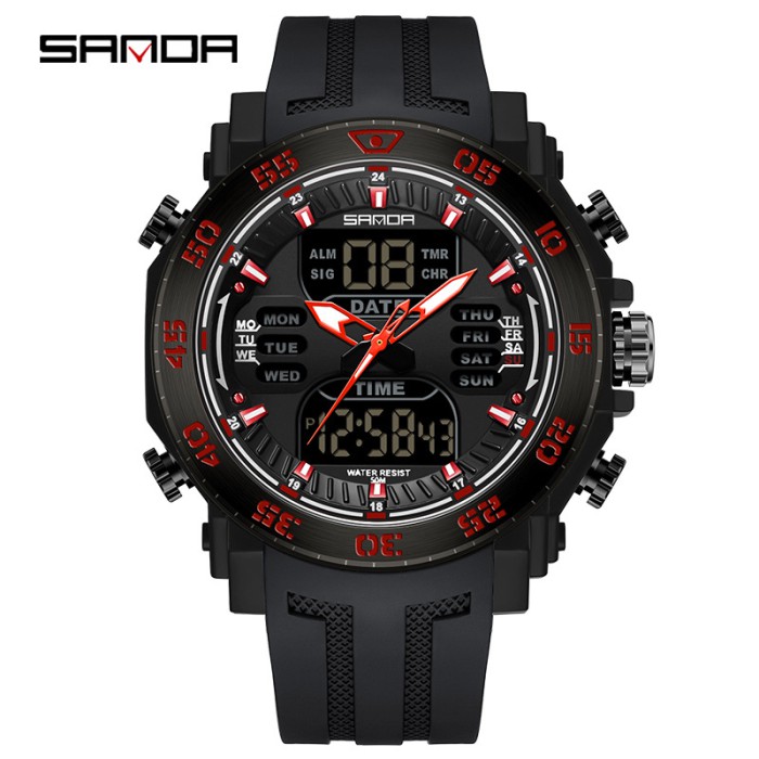 Sanda 6029 Black-Red