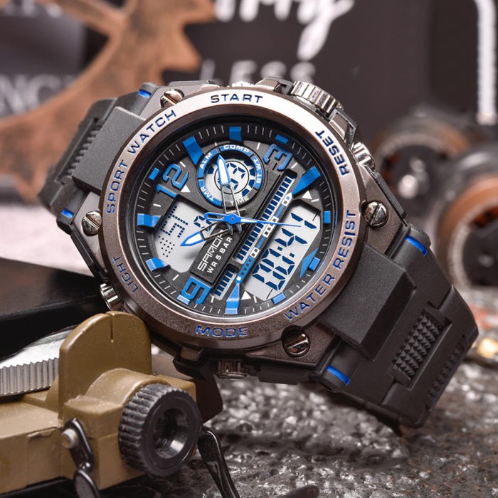 Sanda 6024 Black-Blue