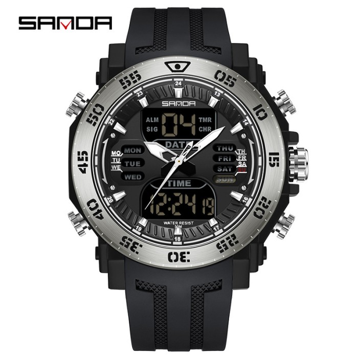 Sanda 6029 Black-Silver