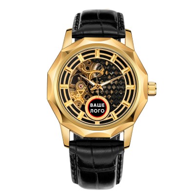 Годинник наручний Ukrwatch 029GD Ваше Лого Gold