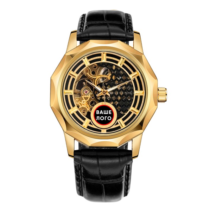 Часы наручные Ukrwatch 029GD Ваше Лого Gold