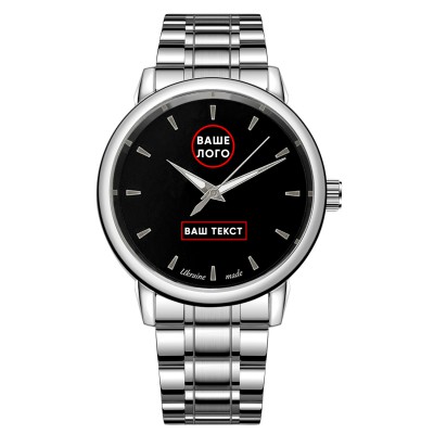 Часы наручные Patriot 022 Silver-Black Metall Ваше Лого Часы наручные Patriot 022 Silver-Black Metall Ваше Лого