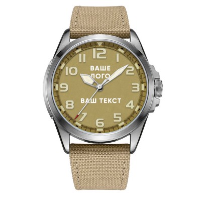 Часы наручные Awarder Silver Khaki Battery Ваше Лого 10ATM Часы наручные Awarder Silver Khaki Battery Ваше Лого 10ATM