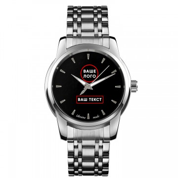 Часы наручные Patriot Sharp Silver Black Индивидуальное Лого