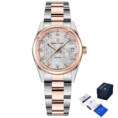 Pagani Design PD-1794L Silver-Rose Gold-White Pagani Design PD-1794L Silver-Rose Gold-White