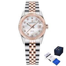 Pagani Design PD-1794L Silver-Rose Gold-White