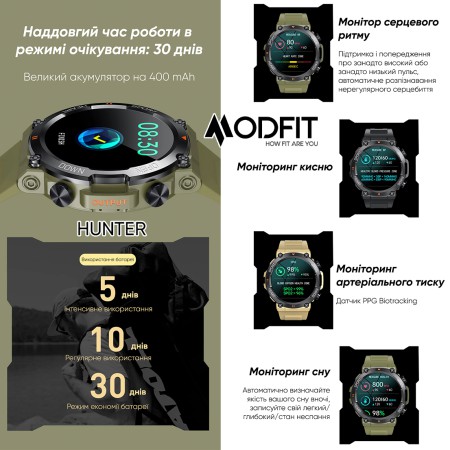 Modfit Hunter Khaki 36 мм.