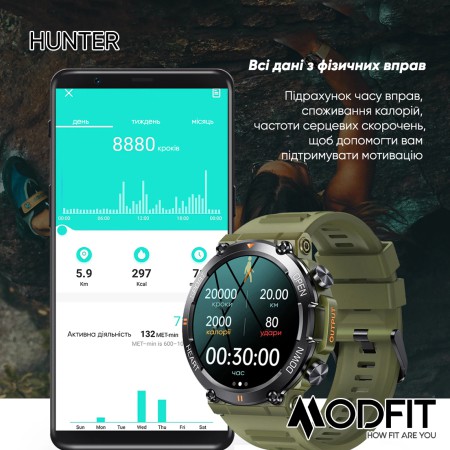 Modfit Hunter Khaki 36 мм.