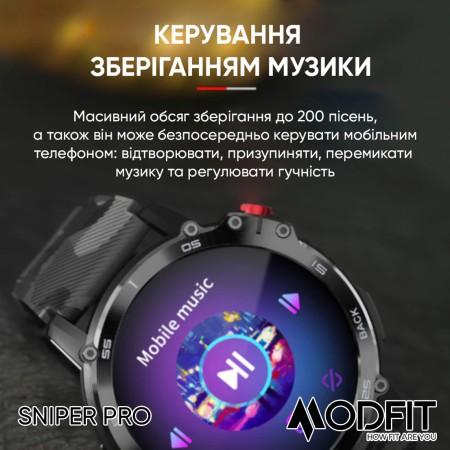 Modfit Sniper Pro Black-Silver 41 мм.