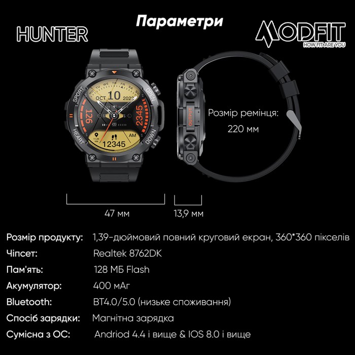 Modfit Hunter Army Green 36мм.