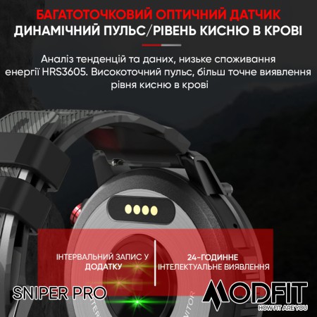 Modfit Sniper Pro Black-Silver 41 мм.