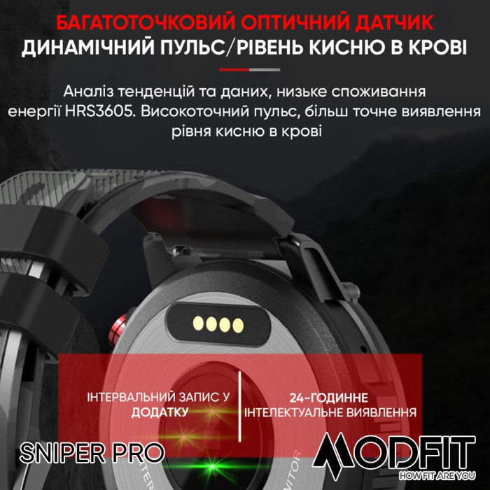 Modfit Sniper Pro Black-Silver 41 мм.