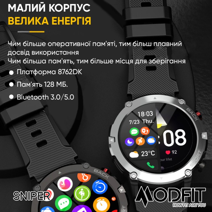Modfit Sniper Black-Silver 36 мм.