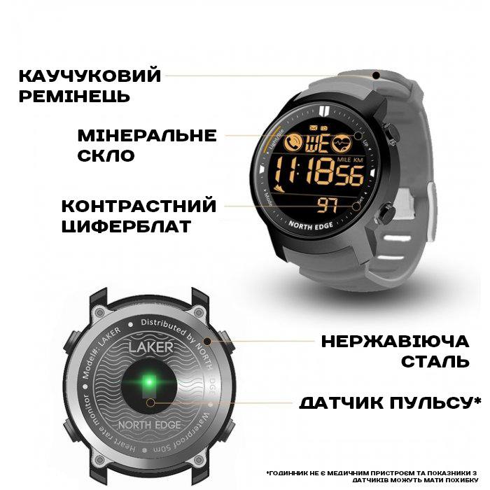 North Edge Laker Black 5BAR