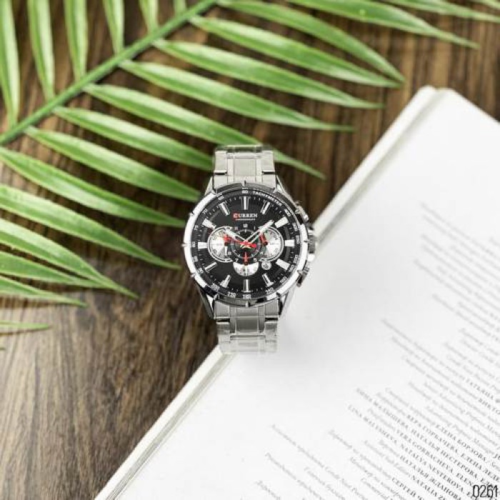 Curren 8363 Silver-Black