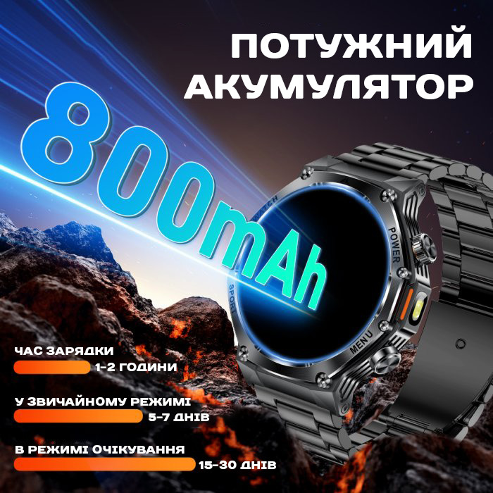 Smart Surf X Pro Black Steel, 2 ремінці