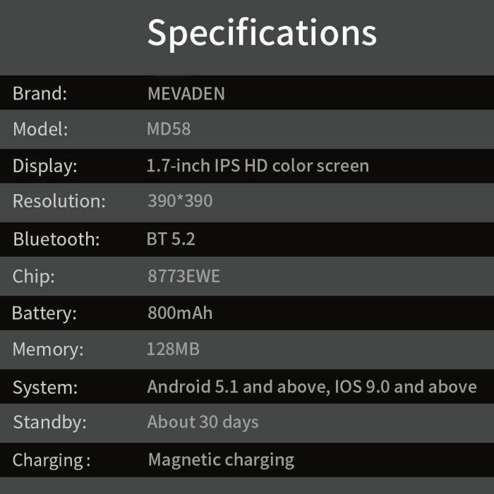 Smart Mevaden Ultra Steel, 2 ремешка