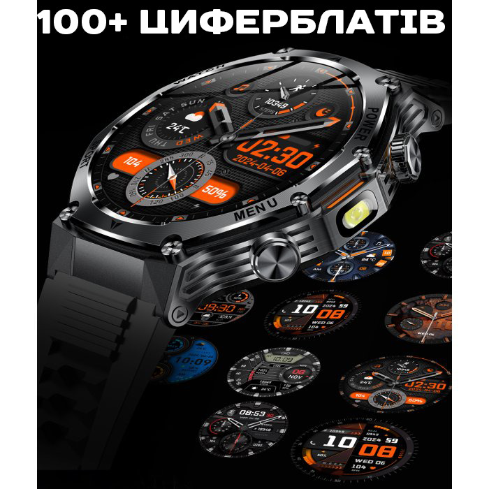 Smart Surf X Pro Black Steel, 2 ремінці