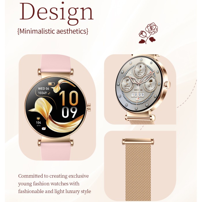 Smart Princess Steel Gold, 2 ремешка