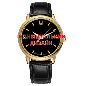 Мужские часы Awarder 022 Gold Leather Индивидуальный дизайн
