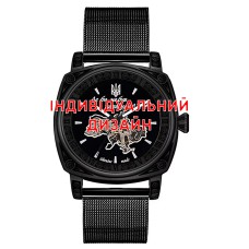 Мужские часы Awarder 021 Black Mesh с Индивидуальным дизайном, стальной ремешок