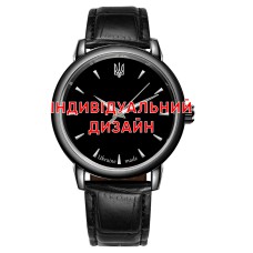 Мужские часы Awarder 022 Black Leather Индивидуальный дизайн