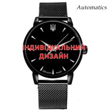 Мужские часы Awarder 022 Black Mesh Automatic с Индивидуальным дизайном, стальной ремешок