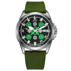 Awarder Embroidery Silver-Green Green Automatic 10ATM