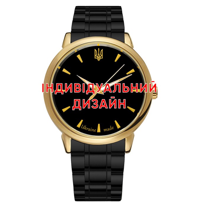 Мужские часы Awarder 022 Gold-Black Metall Индивидуальный дизайн