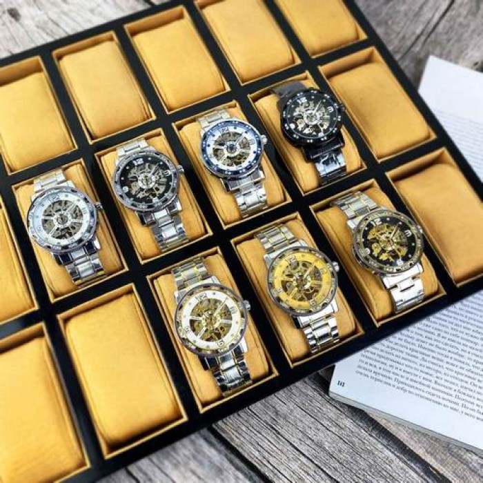 Forsining S1201 Silver-Black