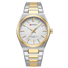 Curren 8439 Silver-Gold-White