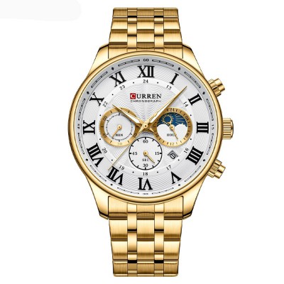 Curren 8427 Gold-White Curren 8427 Gold-White