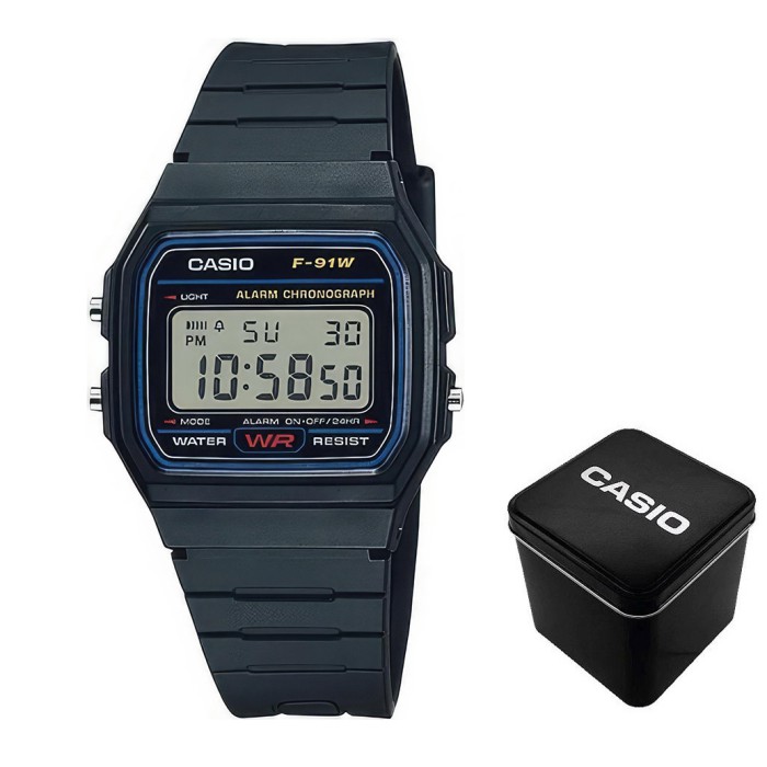 Чоловічий годинник Casio F-91W-1D